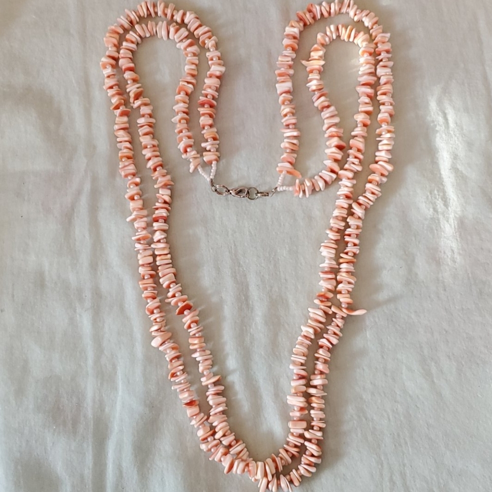 Coldwater Creek Two Strand Shell Necklace